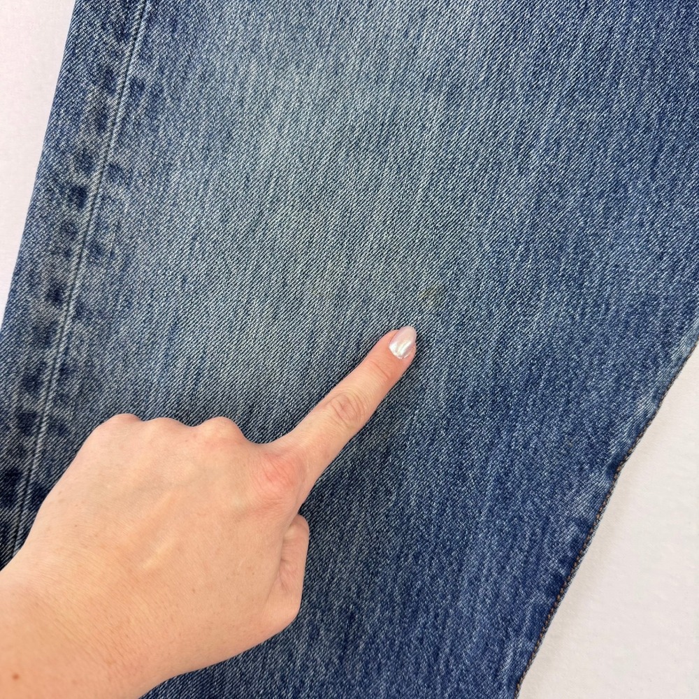Levis 501 Original Fit Mens Blue Denim Straight Leg Button Fly Jeans W40 L30 - Picture 10 of 12
